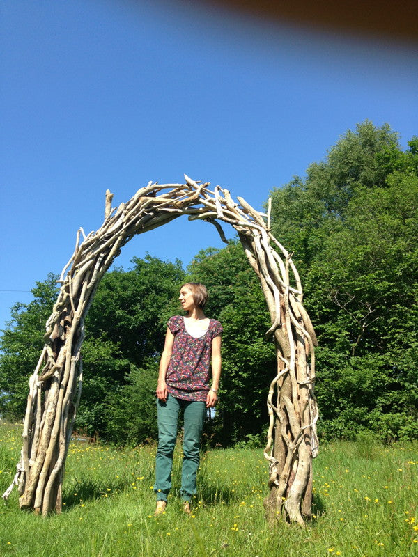 Arche de mariage en bois flott Arche de jardin en bois