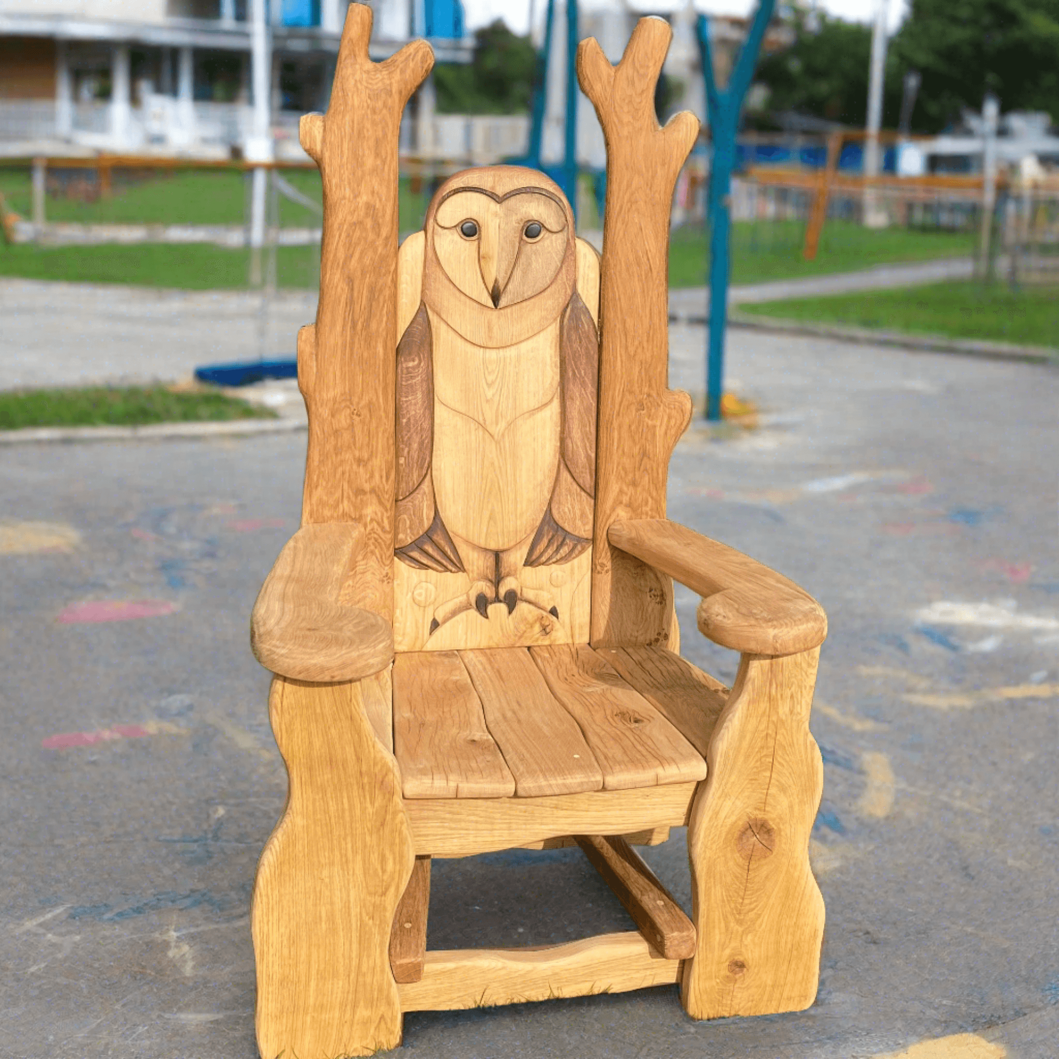 Chaise de lecture hibou