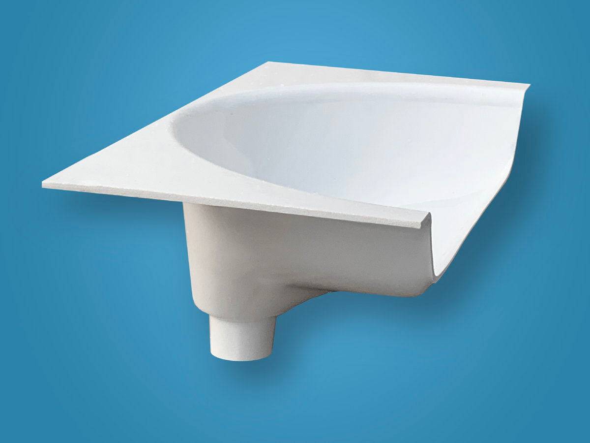 White urine separator for dry composting toilets