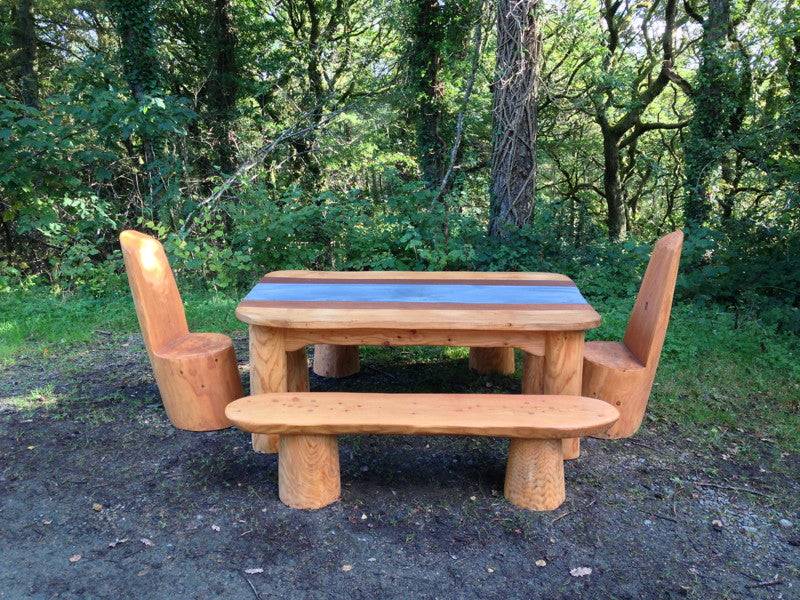 chunky-handmade-dining-room-table-set