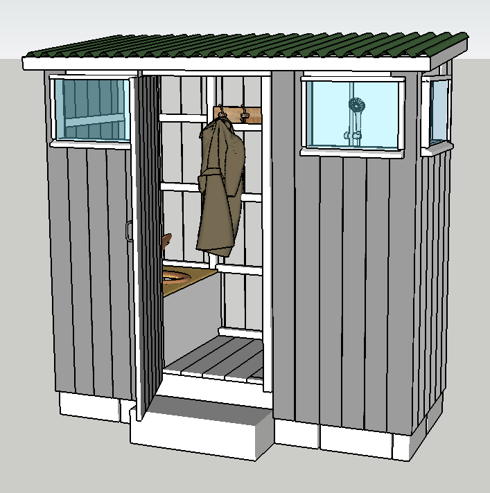 compost toilet and shower plans