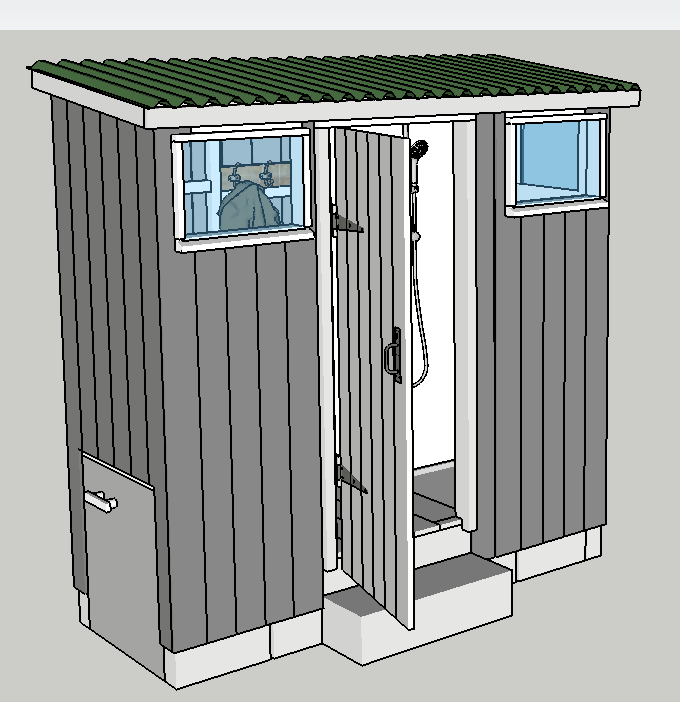 compost toilet and shower plans