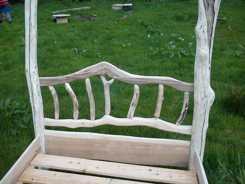 driftwood headboard four poster