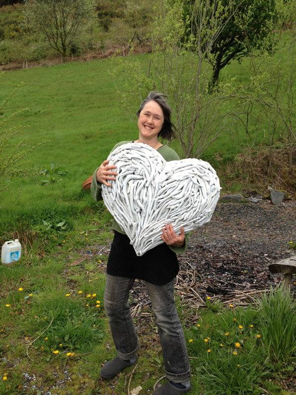 make a driftwood heart