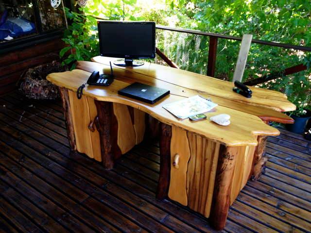 wooden office desk