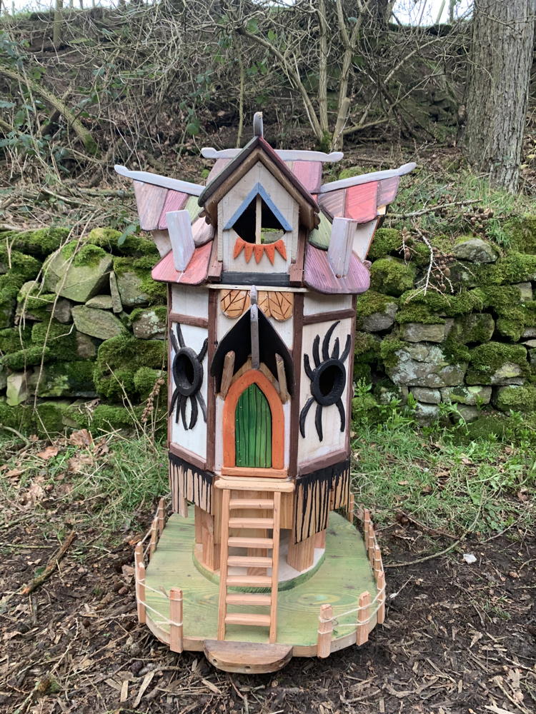 spider fairy houses for woodland