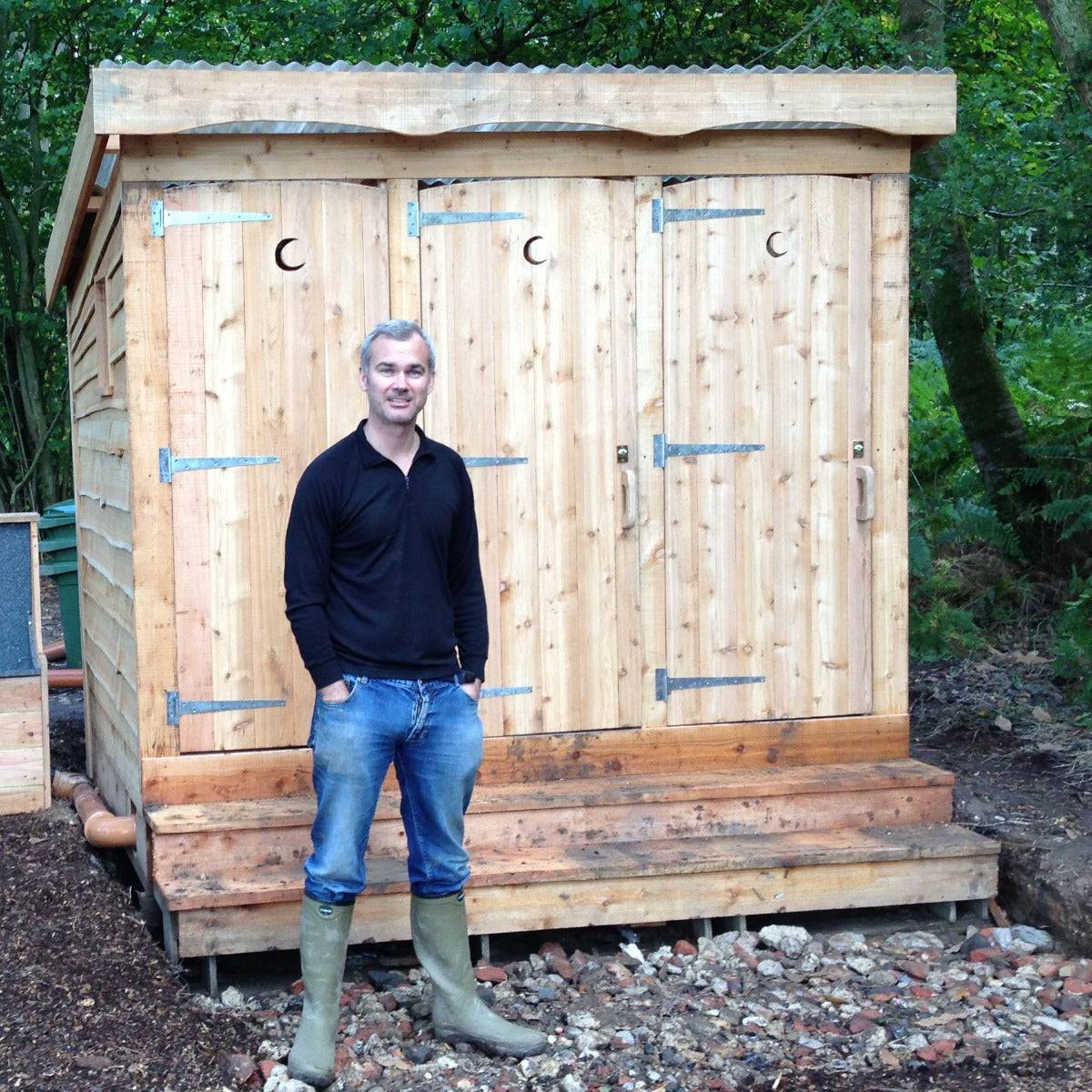 compost toilet block
