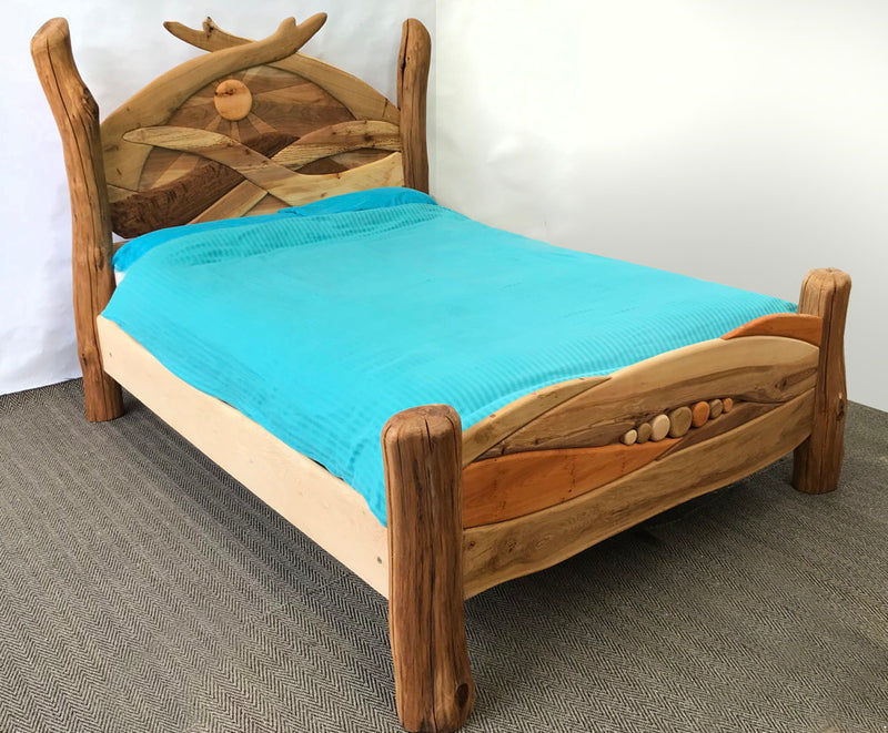 handcrafted bed