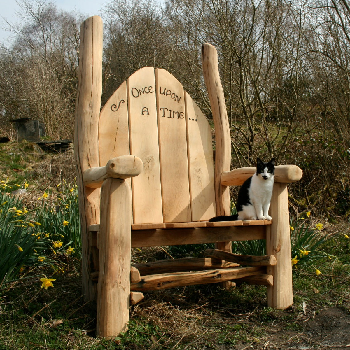 cat storytellers chair