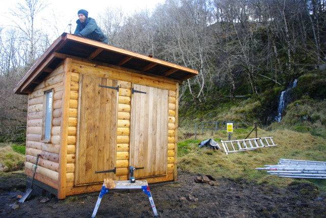 compost toilet with disabled access allotmen