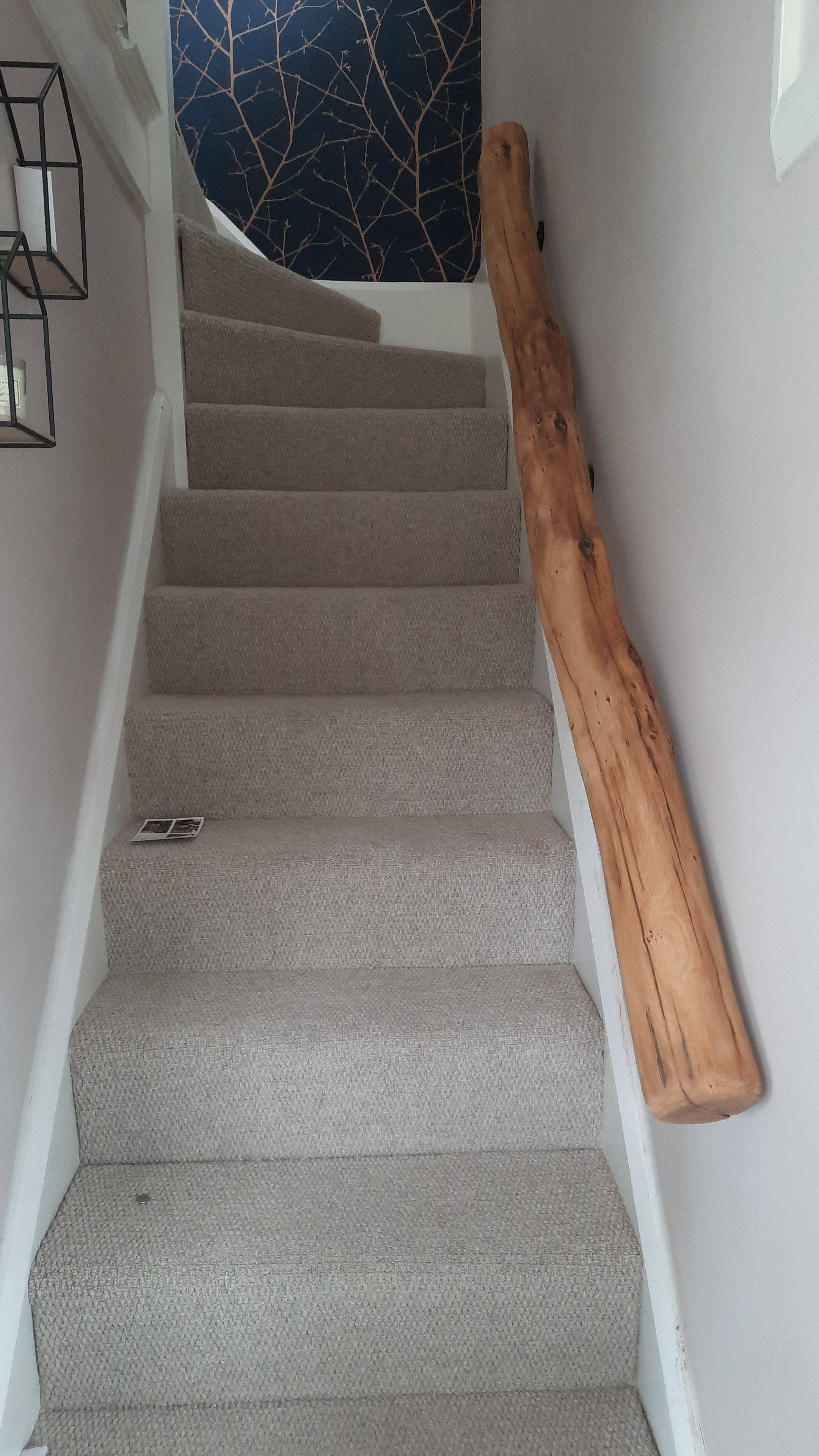 Bespoke oak hand crafted bannister 