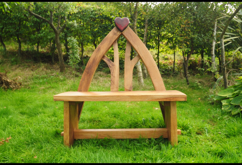 oak wedding bench