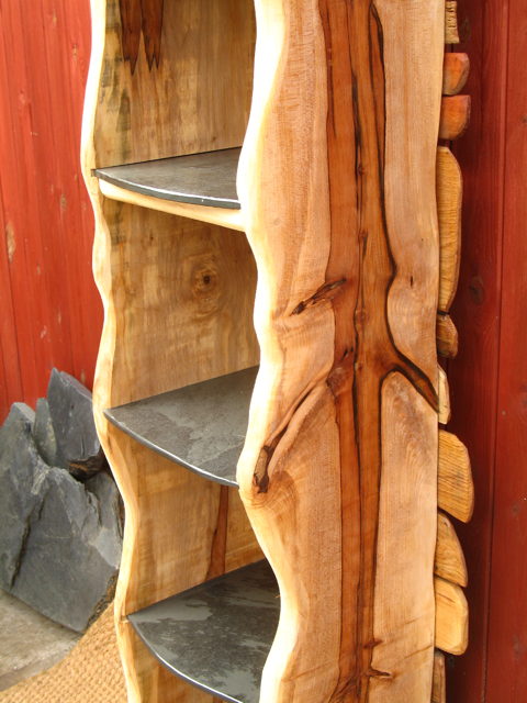 wooden shelf