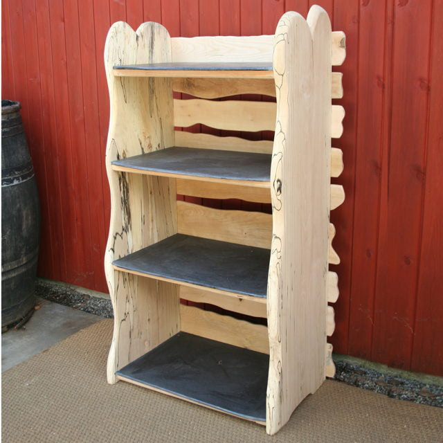 slate and beech shelf